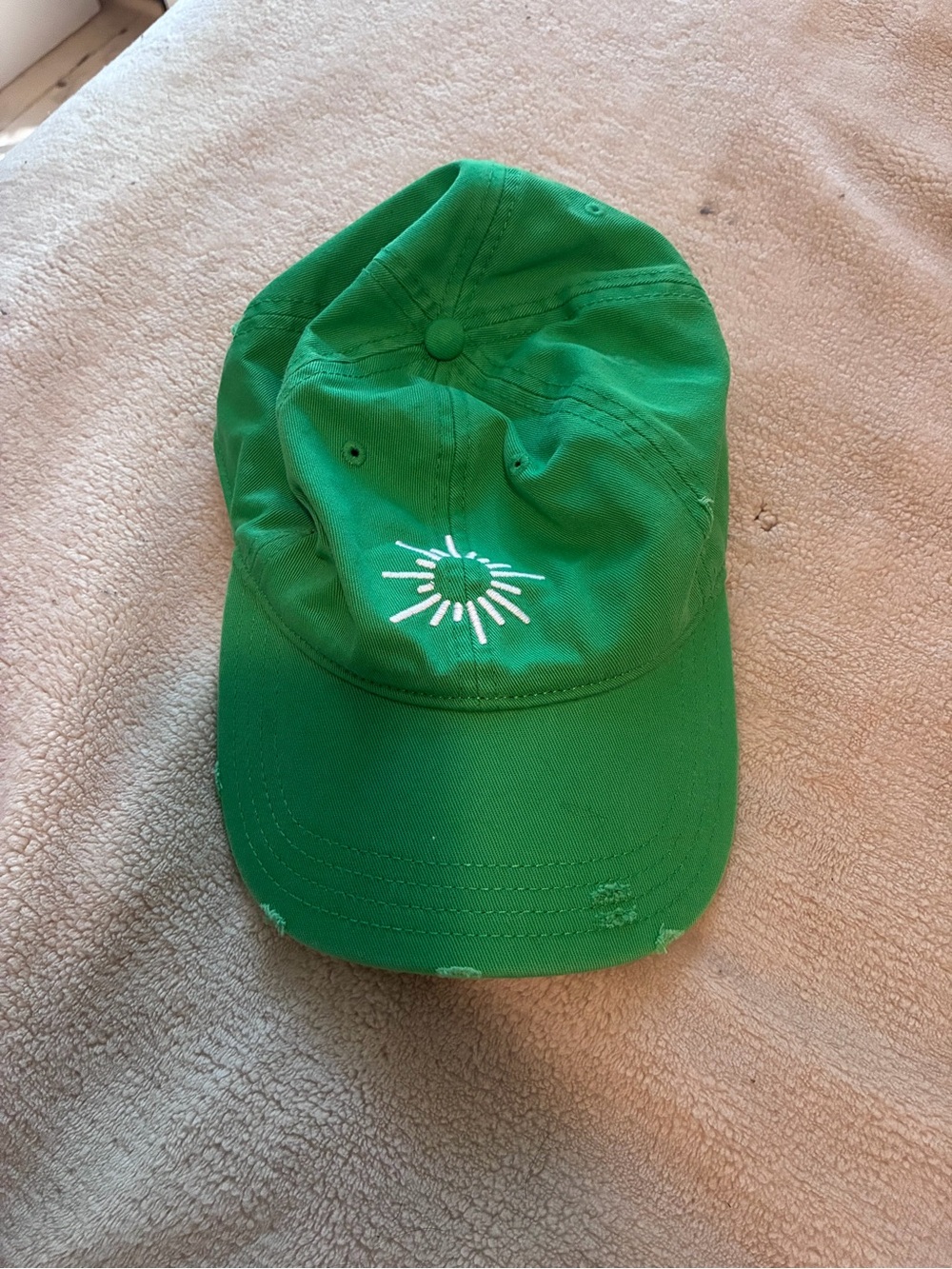 Offline By Aerie Green Sunshine Scribble Logo Hat